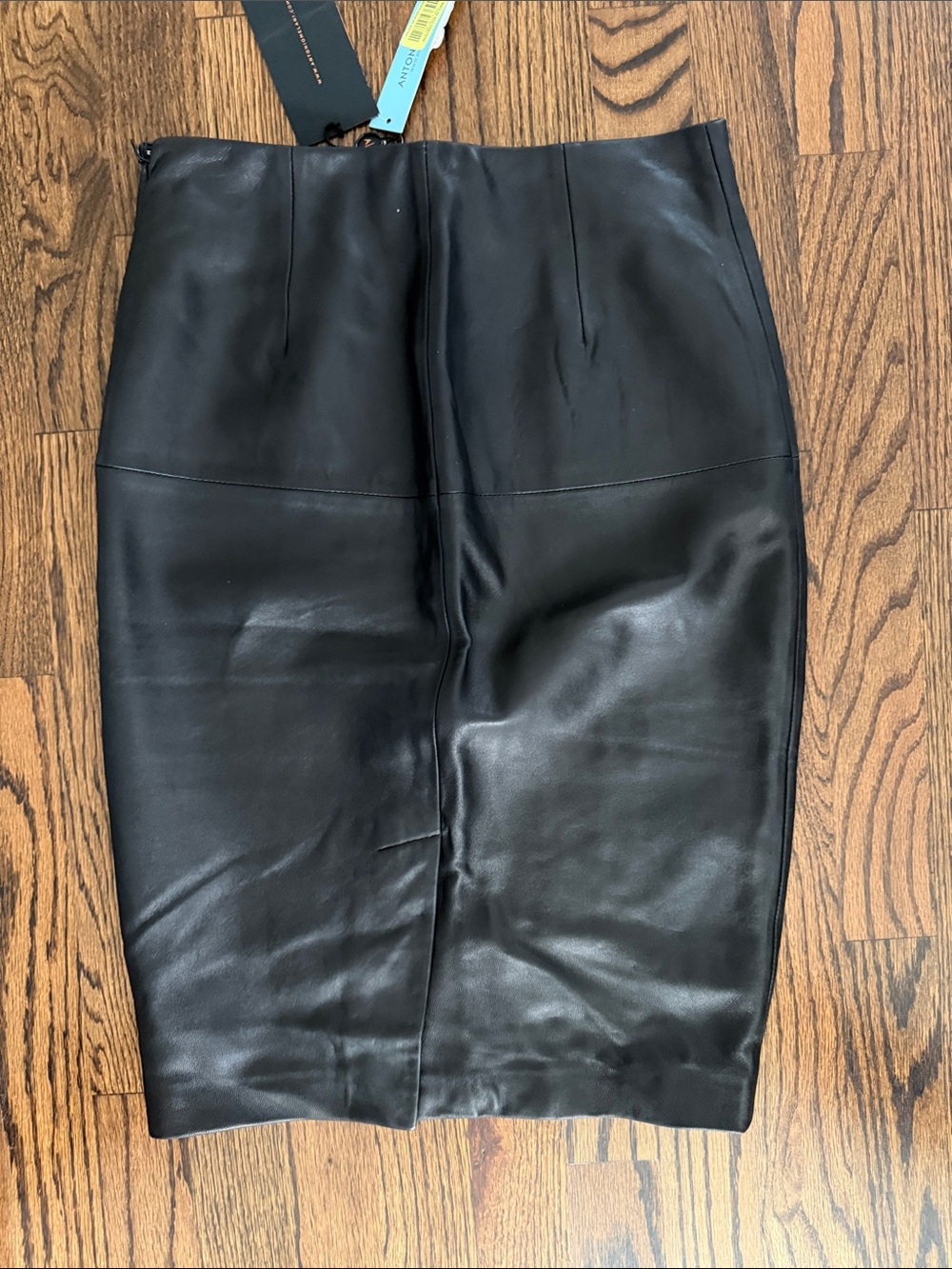 NWT Antonio Melani Classic Leather Pencil Skirt - Women - Picture 6 of 8